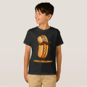 Cool Snorhaar Hotdog Kostuum T-shirt (Voorkant volledig)