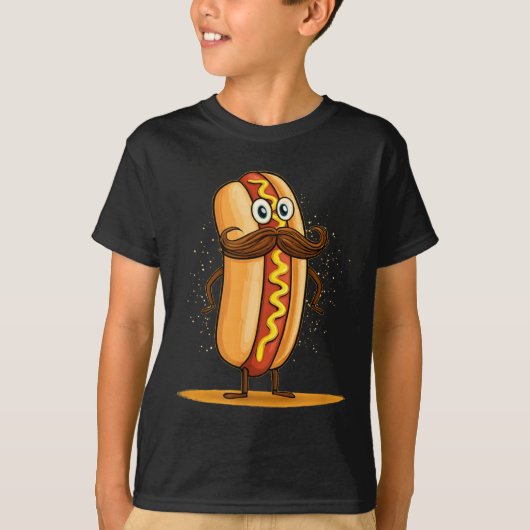 Cool Snorhaar Hotdog Kostuum T-shirt (Voorkant)