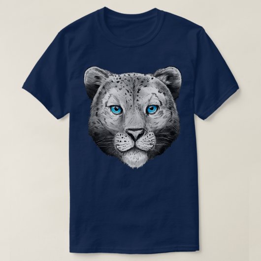 Cool Snow Leopard Leopards Predatory Cat Predator T-shirt (Design voorkant)