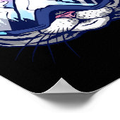 Cool Snowboard Goggles Cat voor mannen Vrouwen Kin Poster (Hoek)