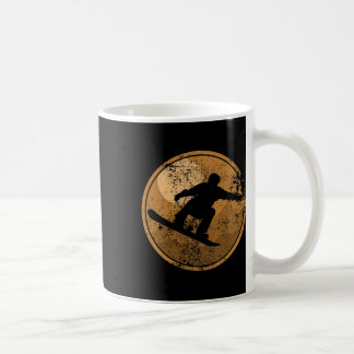 Cool  Snowboard Retro Winter Snowboarder Koffiemok