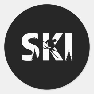 Cool Snowboard Voor Mannen Vrouwen Kinderen Ski Li Ronde Sticker