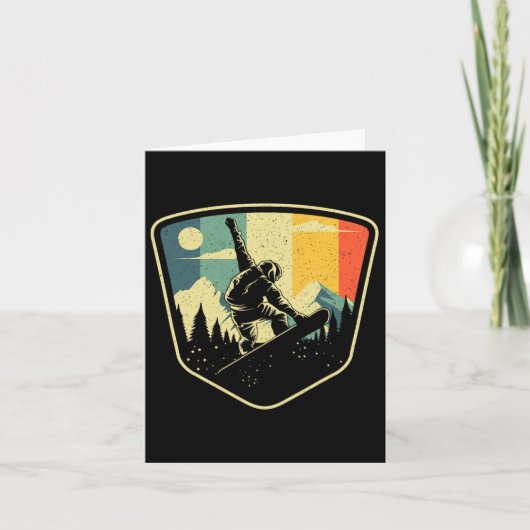 Cool snowboarden ontwerp voor mannen vrouwen  snee kaart (Voorkant)