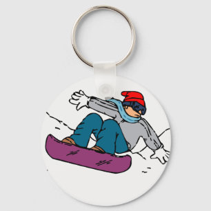 Cool Snowboarder cadeau voor snowboarden winte Sleutelhanger