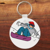 Cool Snowboarder | cadeau voor snowboarden | winte Sleutelhanger (Voorkant)