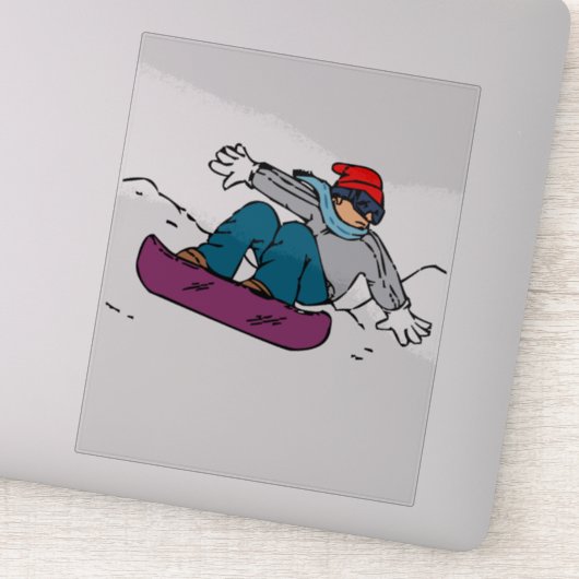 Cool Snowboarder | cadeau voor snowboarden | winte Sticker (Detail)