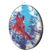 Cool Snowboarder Dartbord (Voorkant Rechts)