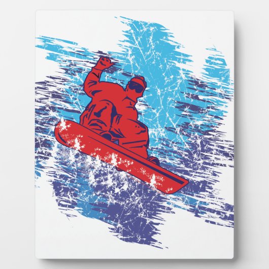 Cool Snowboarder Fotoplaat (Voorkant)