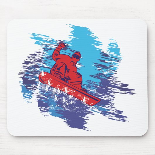 Cool Snowboarder Muismat (Voorkant)