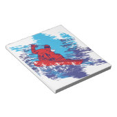 Cool Snowboarder Notitieblok (Schuin)