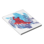 Cool Snowboarder Notitieblok (Schuin)
