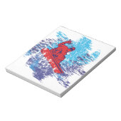 Cool Snowboarder Notitieblok (Linkerzijde)