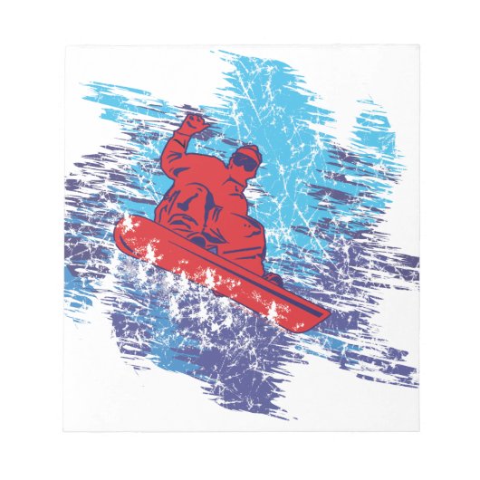 Cool Snowboarder Notitieblok (Voorkant)