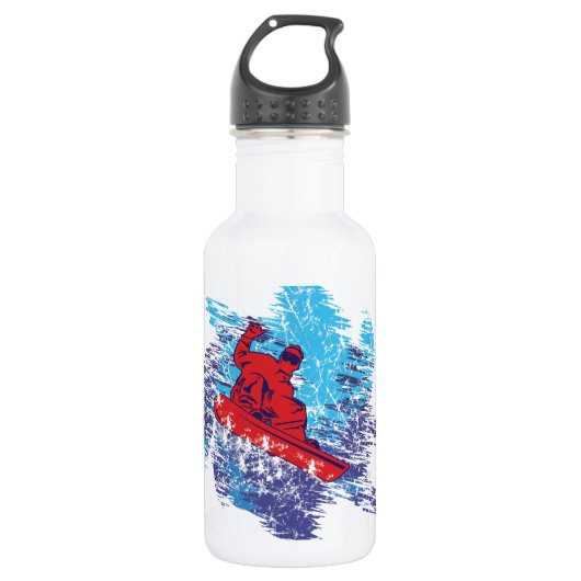 Cool Snowboarder Waterfles (Voorkant)