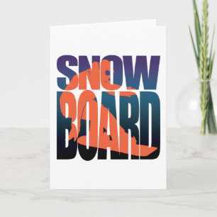 Cool Snowboarder Winter Sports Gift Kaart