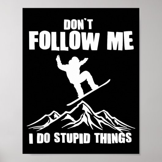 Cool Snowboarding Art For Men Women Snowboard Snow Poster (Voorkant)