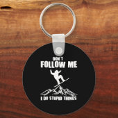 Cool Snowboarding Art For Men Women Snowboard Snow Sleutelhanger (Voorkant)