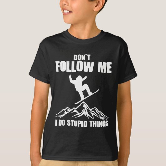 Cool Snowboarding Art For Men Women Snowboard Snow T-shirt (Voorkant)