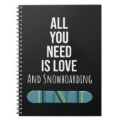 Cool Snowboarding Gifts Snowboarder Winter Sports Notitieboek (Voorkant)