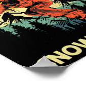 Cool Snowboarding ontwerp voor jongens Kinder snow Poster (Hoek)