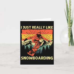 Cool Snowboarding ontwerp voor mannen Vrouwen Snow Kaart
