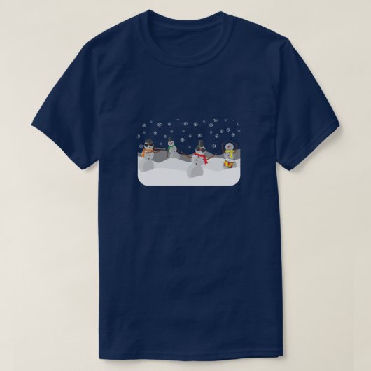 Cool Snowman Band T-shirt (Design voorkant)