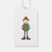 Cool Snowman Cadeaulabel (Achterkant)