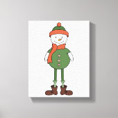Cool Snowman Canvas Afdruk (Voorkant)