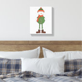 Cool Snowman Canvas Afdruk (Insitu (Slaapkamer))