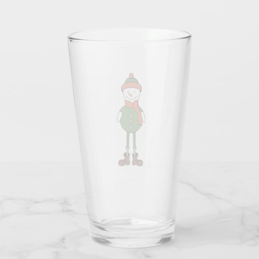 Cool Snowman Glas (Achterkant)