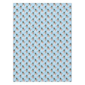 Cool Snowman Kerst Winter blauw patroon Tafelkleed (Voorkant)