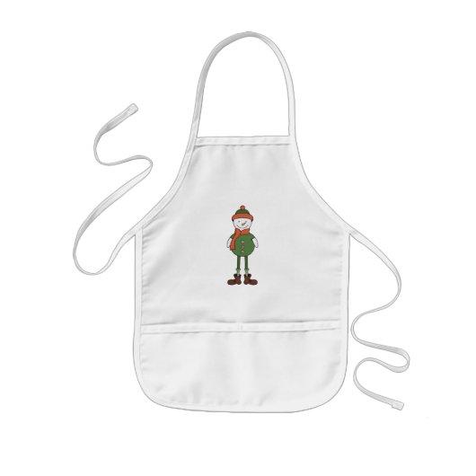 Cool Snowman Kinder Schort (Voorkant)