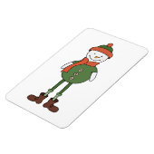 Cool Snowman Magneet (Linkerzijde)