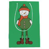 Cool Snowman Medium Cadeauzakje (Voorkant)