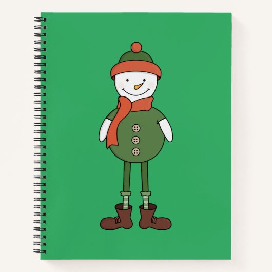 Cool Snowman Notitieboek (Voorkant)