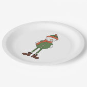 Cool Snowman Papieren Bordje (Gekanteld)