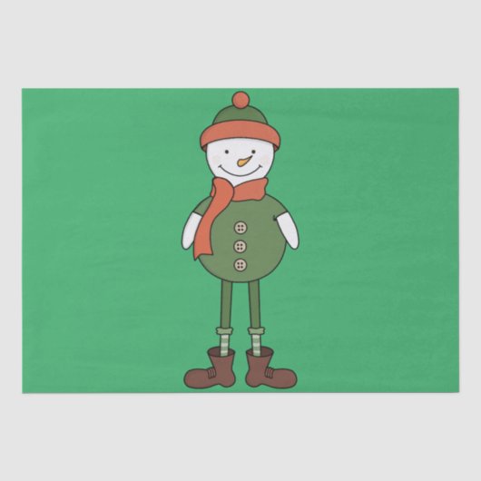 Cool Snowman Tissuepapier (Voorkant)
