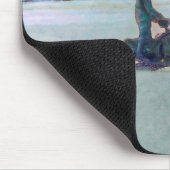 Cool Snowmobier op Ice Lake Winter Sports Theme Muismat (Hoek)