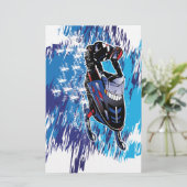 Cool Snowmobiler Briefpapier (Staand voorkant)