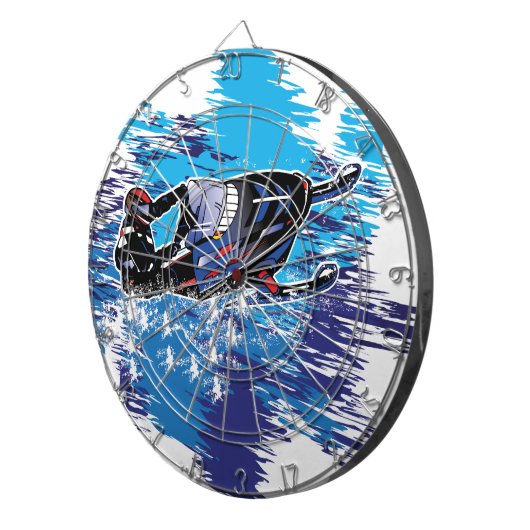 Cool Snowmobiler Dartbord (Voorkant Rechts)