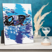 Cool Snowmobiler Fotoplaat (Zijkant)