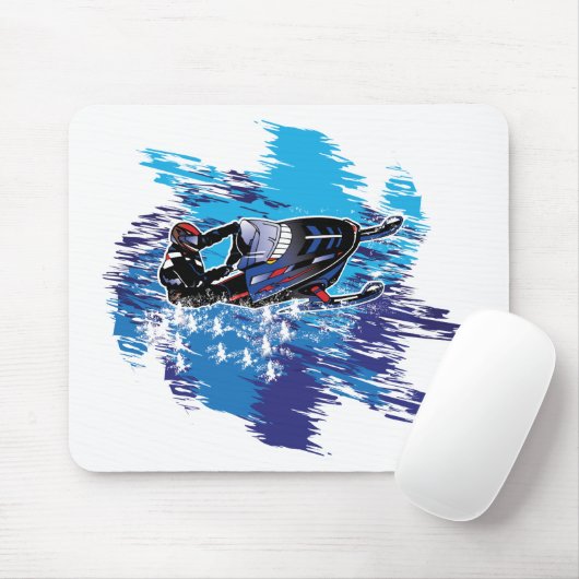 Cool Snowmobiler Muismat (Met muis)