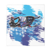 Cool Snowmobiler Notitieblok (Voorkant)