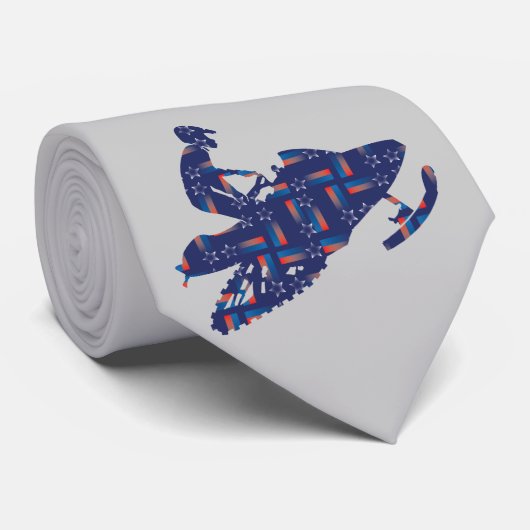 Cool Snowmobiler Stropdas (Opgerold)