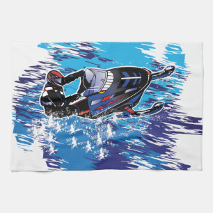 Cool Snowmobiler Theedoek