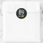 Cool Soccer 67 Drip Hands Six Seven Gen Alpha Meme Ronde Sticker (Tas)