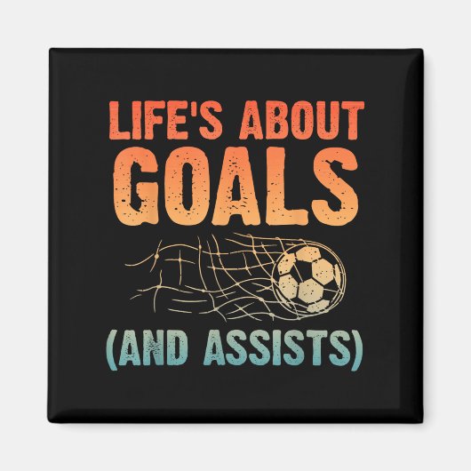 Cool Soccer Art For Men Women Soccer Lovers Soccer Magneet (Voorkant)