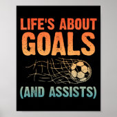 Cool Soccer Art For Men Women Soccer Lovers Soccer Poster (Voorkant)