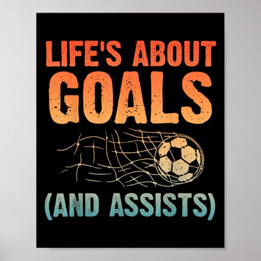 Cool Soccer Art For Men Women Soccer Lovers Soccer Poster (Voorkant)