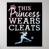 Cool Soccer Art For Women Teen Girls Goalie Soccer Poster (Voorkant)